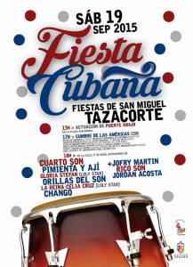 Der Partybus rollt an: Fiesta Cubana in Tazacorte.