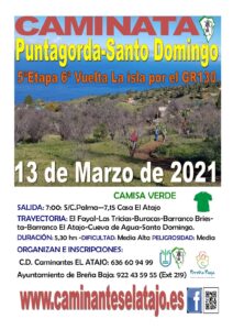 Wanderung Puntagorda – Santo Domingo