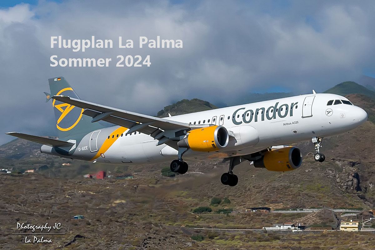 La Palma Flugplan Sommer 2024